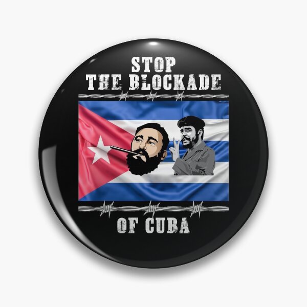 Artikelvorschau, Stop the blockade of Cuba, Sozialismus, Cuba-Flagge, Kuba entworfen und verkauft von ThommyBLN.