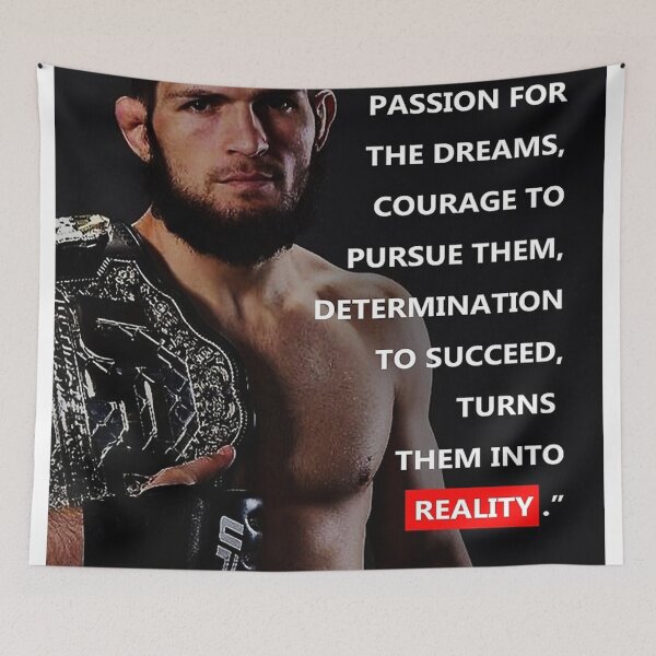 Item preview, /Khabib Nurmagomedov Quote Poster designed and sold by smwhitson.