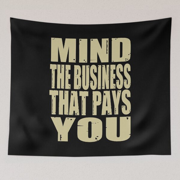 Item preview, Mind the business that pays you retro  designed and sold by HStudioPrints.