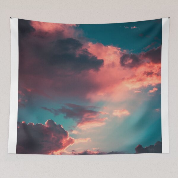 Item preview, Clouds During Dawn - Blue Sky Orange Clouds designed and sold by Hassan  Adnan.