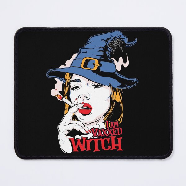 Item preview, I am Vaccinated Witches ( Vaxxed Witch Smoking Pop Arts Vibes ) designed and sold by WULFLAND ARTS.