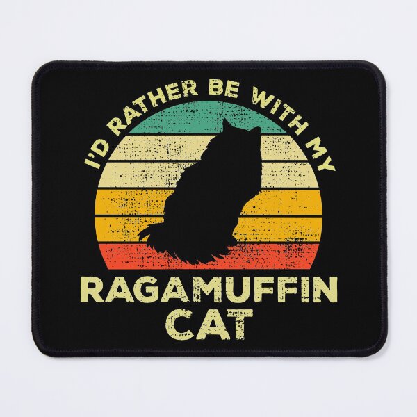 Item preview, I’d Rather Be With My Ragamuffin Cat Vintage Gift For Ragamuffin Owners designed and sold by JokeGysen.