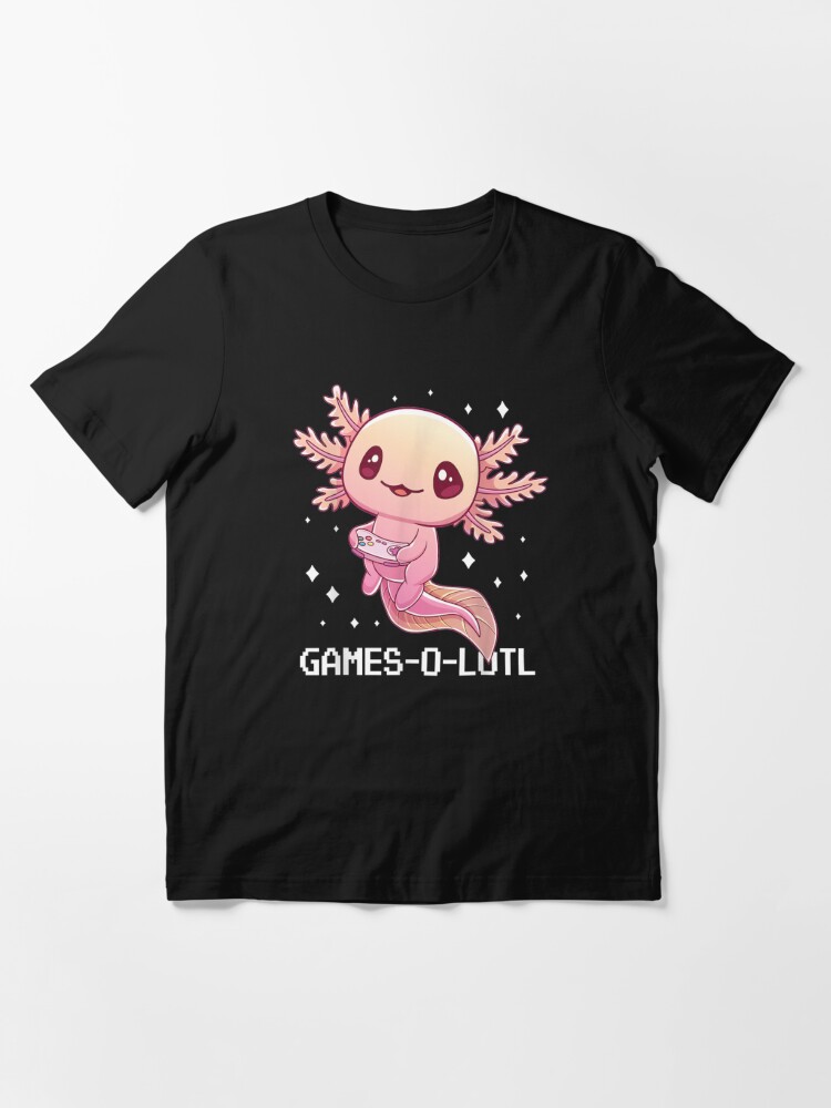 Kawaii Gamesolotl Axolotl Gamer Anime Gifts Boys Girls T-shirt