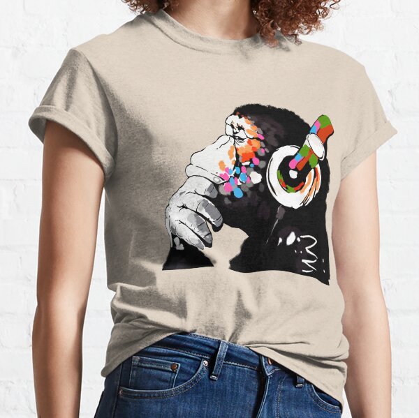 BANKSY DJ Monkey Classic T-Shirt