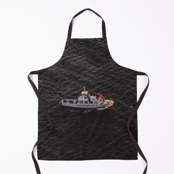 Item preview, Bright Ship Sailing on Rippled Sea During Trip in Black Water designed and sold by Hassan Adnan.
