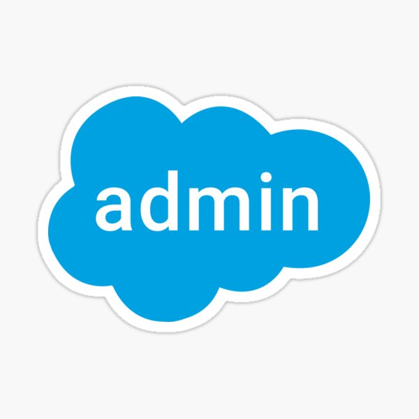 "Salesforce Admin Logo " Sticker for Sale by CustomThings90 | Redbubble