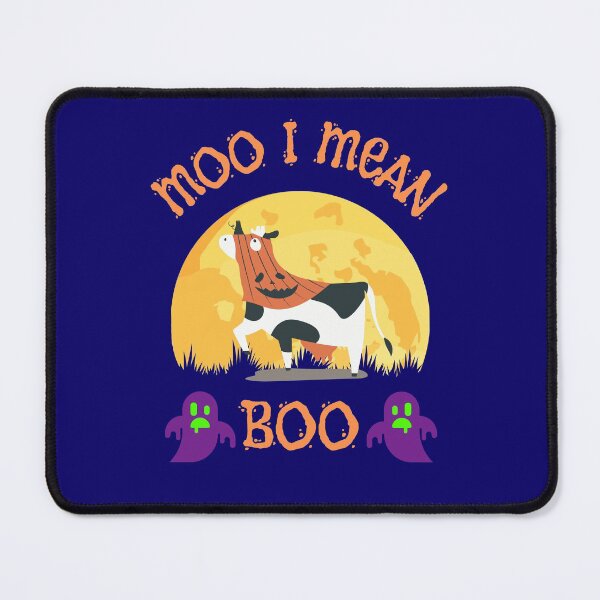 Item preview, Ghost Cow Moo I Mean Boo Pumpkin Moon Halloween designed and sold by WoodburyLake.