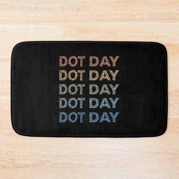 Item preview, Dot Day - Vintage Retro Dot Mosaic and Repeated Text Style designed and sold by Lilli Lutz.