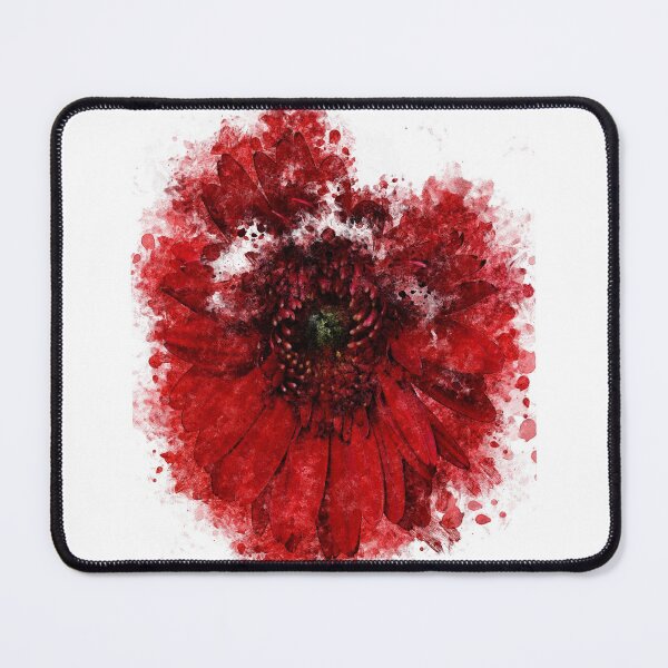 Item preview, Red Gerbera Abstract color designed and sold by artdragongift 15.