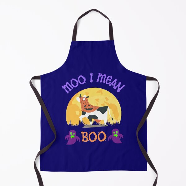 Item preview, Ghost Cow Moo I Mean Boo Pumpkin Moon Halloween designed and sold by WoodburyLake.