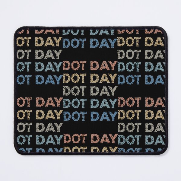Item preview, Dot Day - Vintage Retro Dot Mosaic and Repeated Text Style designed and sold by Lilli Lutz.