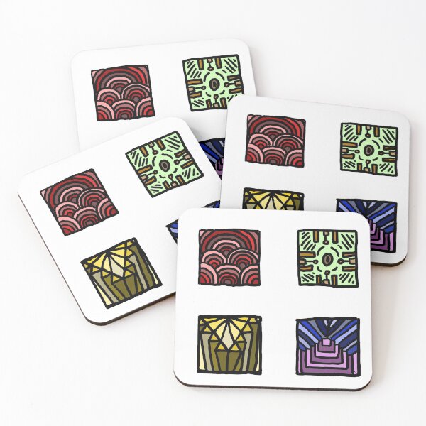 Item preview, Patterned Squares designed and sold by courtartz.