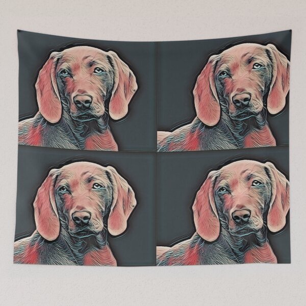 Item preview, Sad Black Dog Painting designed and sold by Funpart.