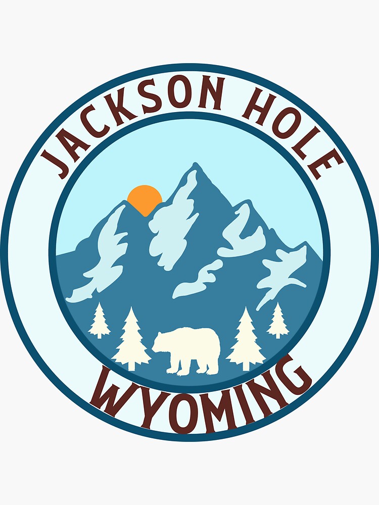 "Jackson hole wyoming" Sticker for Sale by Usnature Redbubble