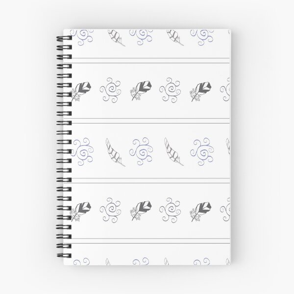 Item preview, Feather Pin Stripe Continuous Pattern designed and sold by CJAura by Claire Jane Johnson.
