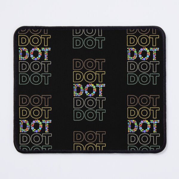 Item preview, Happy Dot Day - Dot Mosaic and Repeated Text Artwork designed and sold by Lilli Lutz.