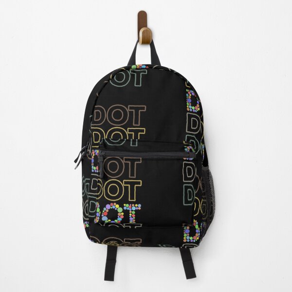 Item preview, Happy Dot Day - Dot Mosaic and Repeated Text Artwork designed and sold by Lilli Lutz.