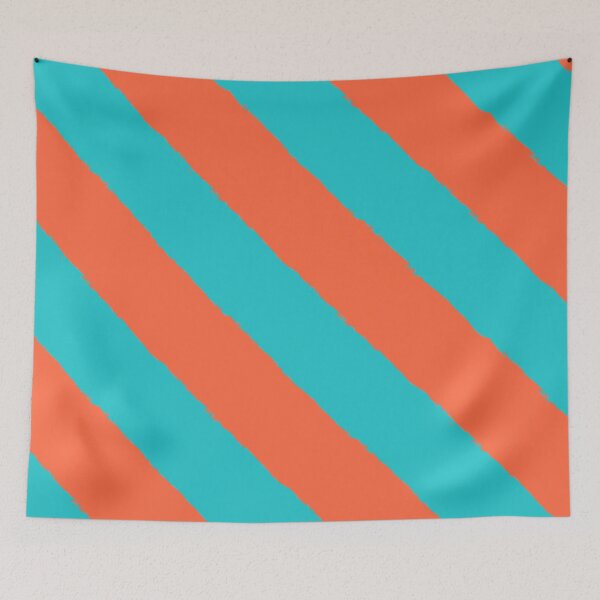 Item preview, Modern Striped Azure Coral Pattern designed and sold by fowons.