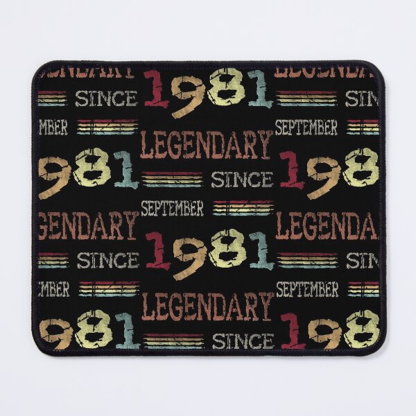 Item preview, Legendary Since September 1981 Funny Birthday Quote Born In 1981 designed and sold by GR-ART.