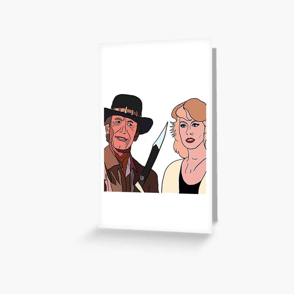 "Crocodile Dundee That's not a knife, THAT's a knife!" Greeting Card