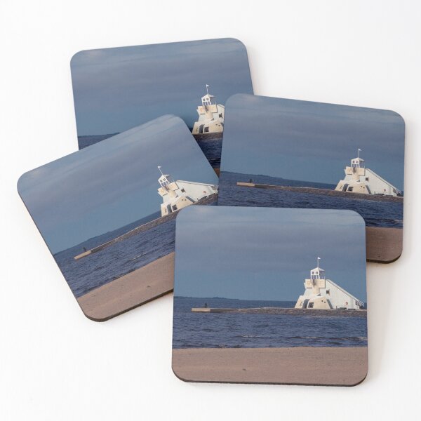 Item preview, Watchtower on Serene Autumn Ocean Beach designed and sold by spiritink.