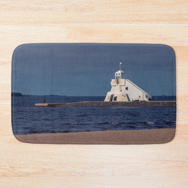 Item preview, Watchtower on Serene Autumn Ocean Beach designed and sold by spiritink.