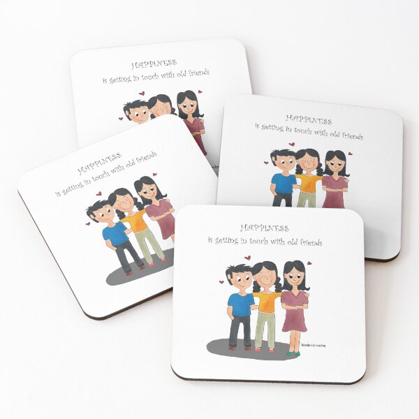 Item preview, Happiness is getting in touch with old friends designed and sold by Shikhadaga.