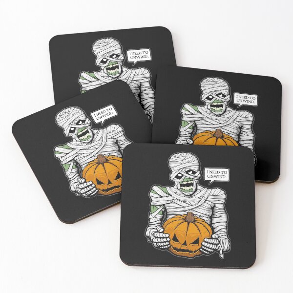 Item preview, Halloween Mummy Pumpkin Scary Friend I Need To Unwind designed and sold by GrandeDuc.