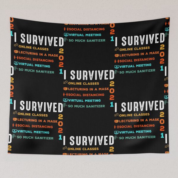 Item preview, I Survived Pandemic Teaching 2020 2021 Teacher School - Funny I Survived Online Teaching designed and sold by Lilli Lutz.