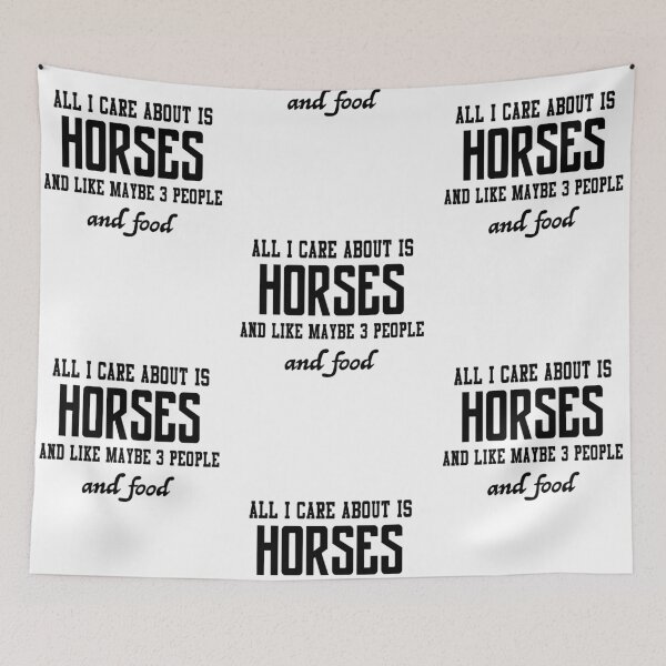 Item preview, All I care about is Horses and like maybe 3 people and food designed and sold by loveislovestore.