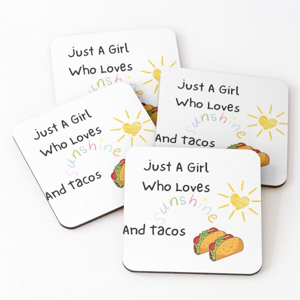 Item preview, Just A Girl Who Loves Sunshine And Tacos designed and sold by OneAction.
