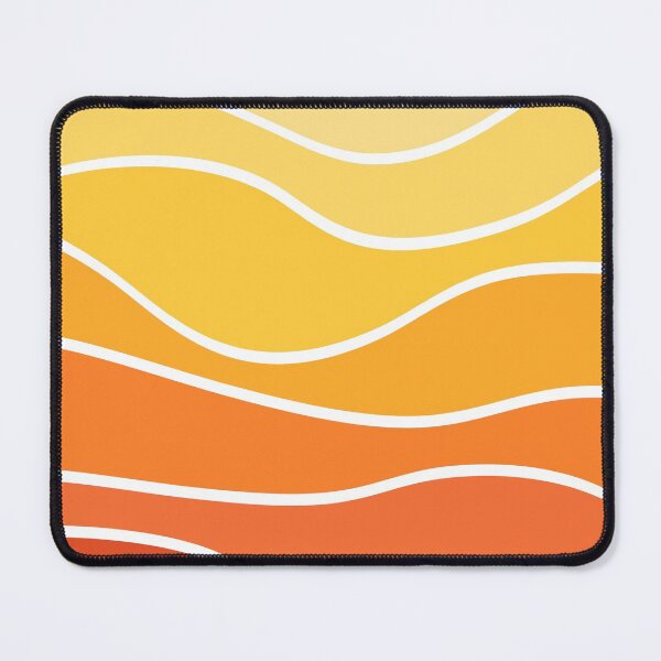 Item preview, Yellow and orange retro style waves designed and sold by BattaAnastasia.