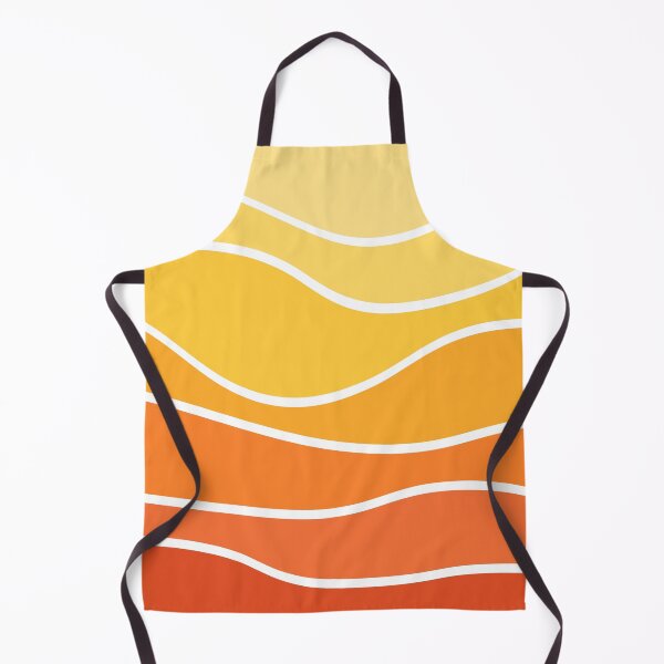 Item preview, Yellow and orange retro style waves designed and sold by BattaAnastasia.