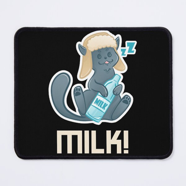 Item preview, Russian Blue Cat Drunk On Milk designed and sold by SewnMemories.