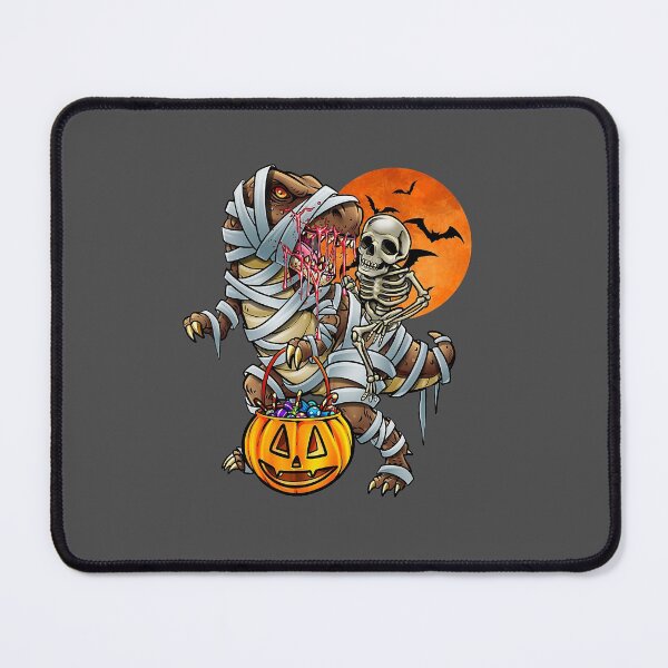 Item preview, Skeleton Riding Mummy Dinosaur T Rex Halloween designed and sold by NutaBaco.