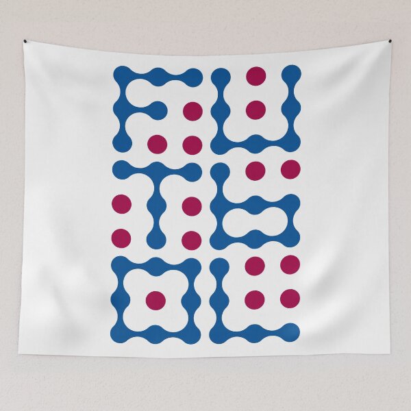 Item preview, Futbol Metaballs Typography (Blue Red) designed and sold by John Uttley.