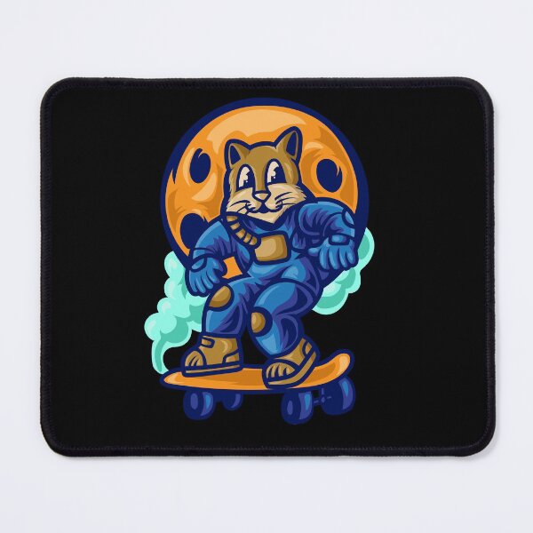 Item preview, Astrocat playing skateboard illustration designed and sold by king's Outfit.