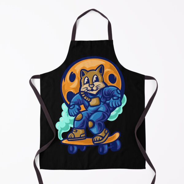 Item preview, Astrocat playing skateboard illustration designed and sold by king's Outfit.