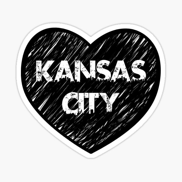 Kansas City Heart Sign Sticker