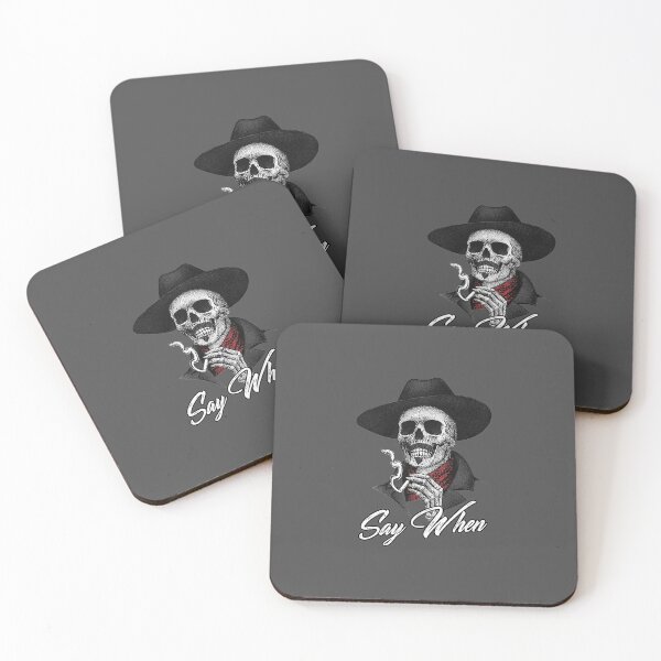 Item preview, Skull Say When Funny Halloween Gift designed and sold by NutaBaco.