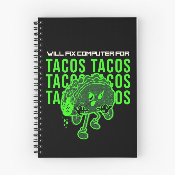Item preview, Will fix computer for tacos - programmer - nerd culture - green, beige and black designed and sold by hasbeenz.