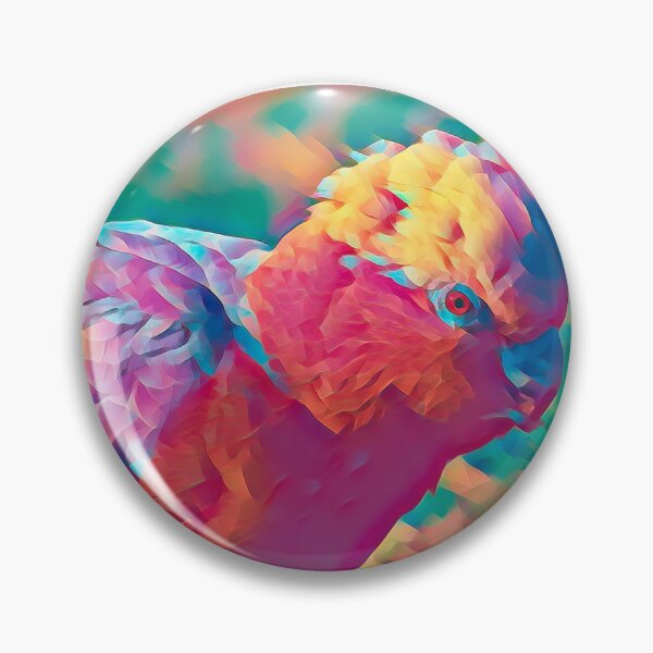 Item preview, Artistic Galah parrot portrait closeup designed and sold by hendrikspix.