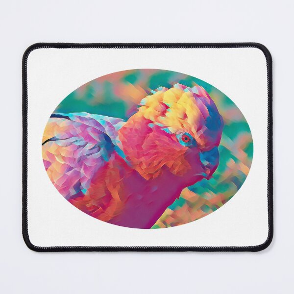 Item preview, Artistic Galah parrot portrait closeup designed and sold by hendrikspix.