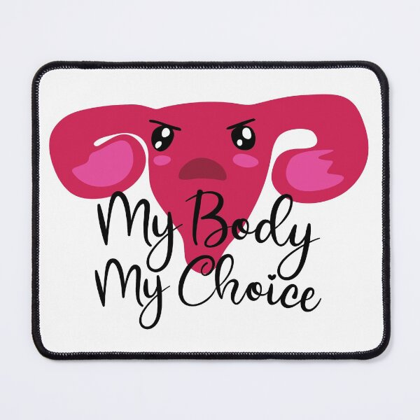 Item preview, My Body My Choice - Pro-choice Kawaii Uterus designed and sold by Lori P.