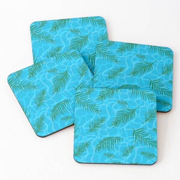 Item preview, Blue Tropical Water With Palm Leaves designed and sold by Vimbuy.