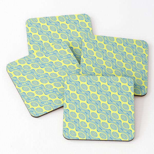 Item preview, Yellow and Blue Abstract river Pattern designed and sold by bradm50.