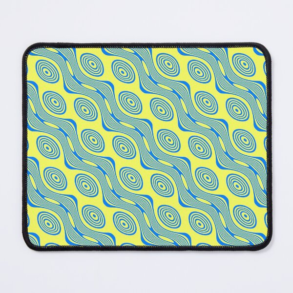 Item preview, Yellow and Blue Abstract river Pattern designed and sold by bradm50.