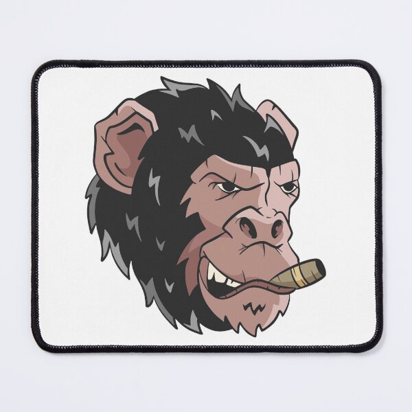 Item preview, Mean chimpanzee illustration designed and sold by Farage Art.