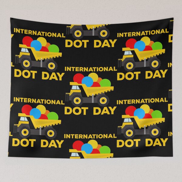 Item preview, International Dot Day Polka Dot September 15th Make Your Mark Garbage Truck Dump Truck designed and sold by Lilli Lutz.