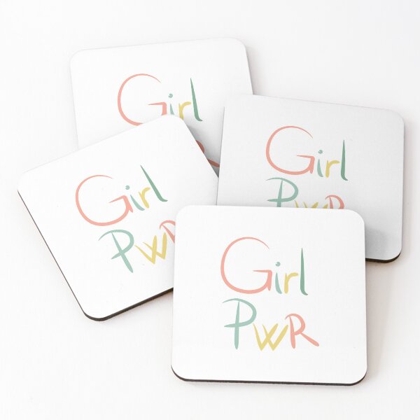 Item preview, Girl pwr power sign in rainbow colors designed and sold by Juditdesign.